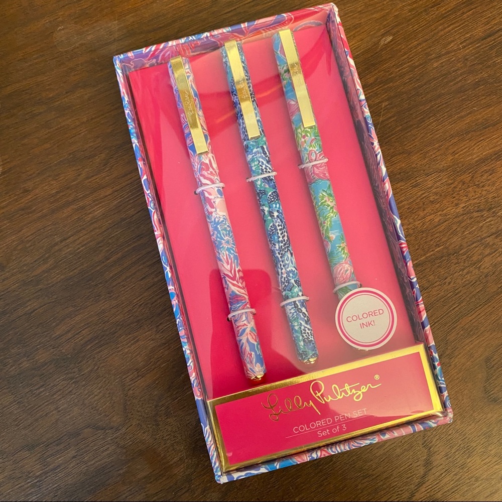 Lilly Pulitzer colored pen set